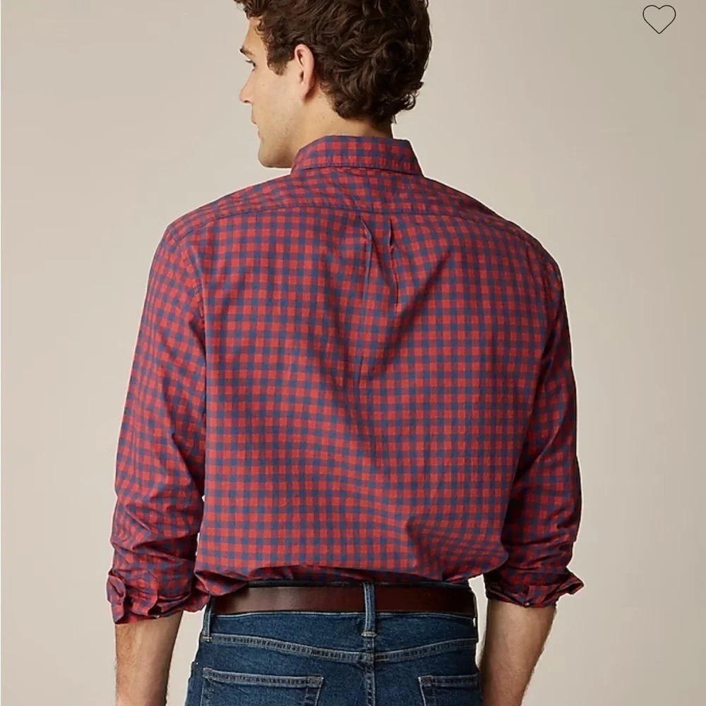J crew slim fit Secret Wash cotton poplin shirt